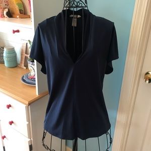 Navy Blue Blouse